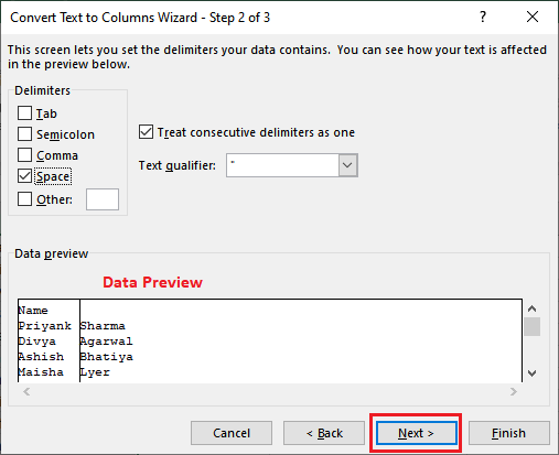 Excel 文本分列