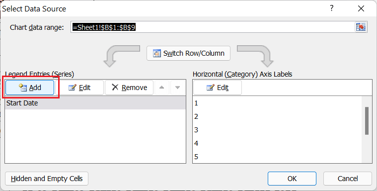 Excel 甘特图
