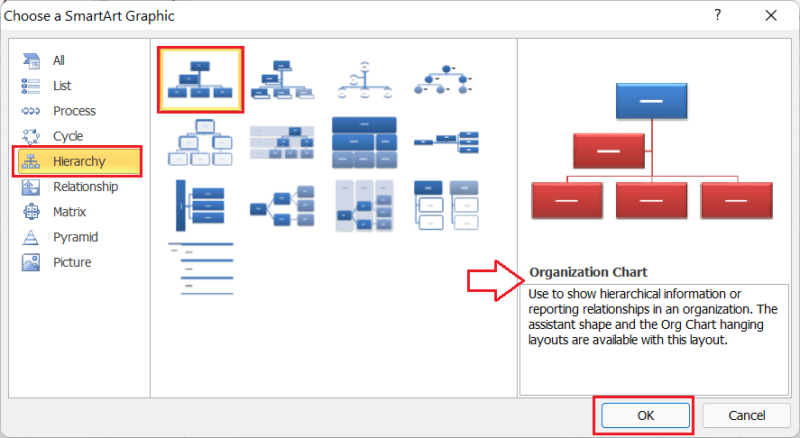 Excel 组织架构图