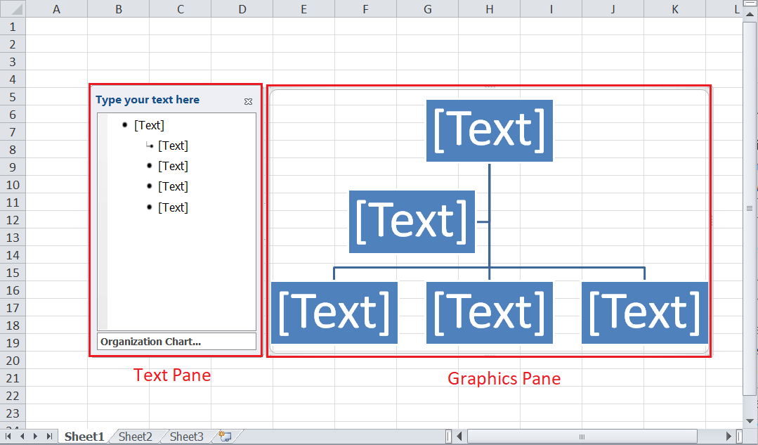 Excel 组织架构图