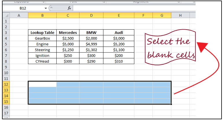 Excel 转置函数