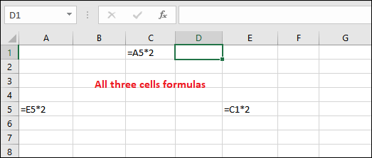 Excel 循环引用