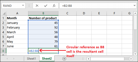 Excel 循环引用