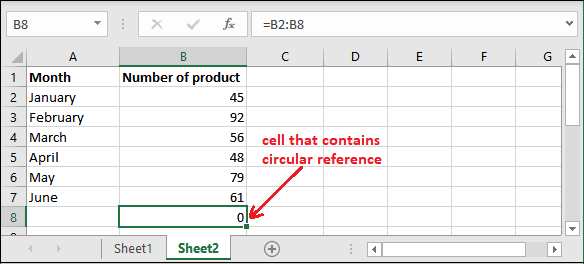 Excel 循环引用