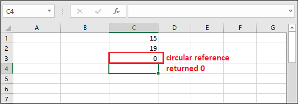 Excel 循环引用