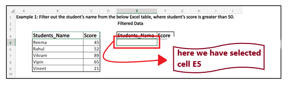 Excel 过滤函数