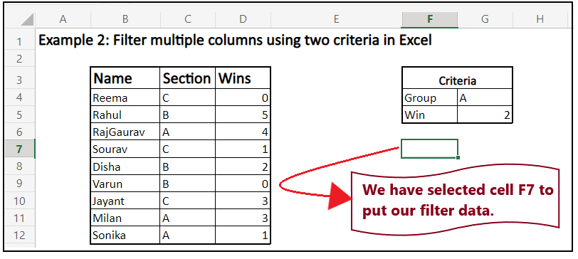 Excel 过滤函数