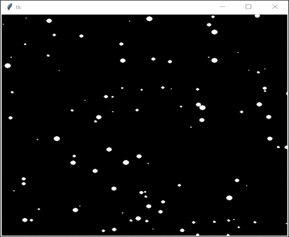 Python 使用arcade库显示雪花