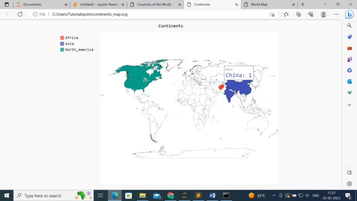 Python 使用Pygal绘制世界地图