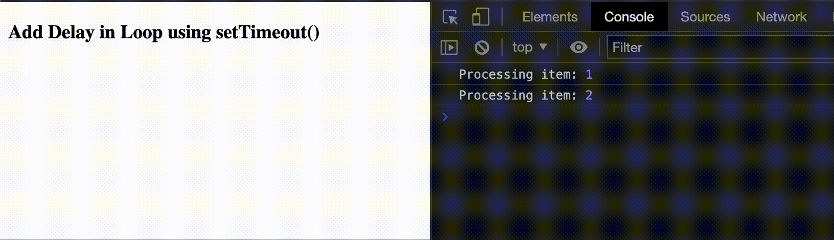JavaScript 如何在循环中添加延迟