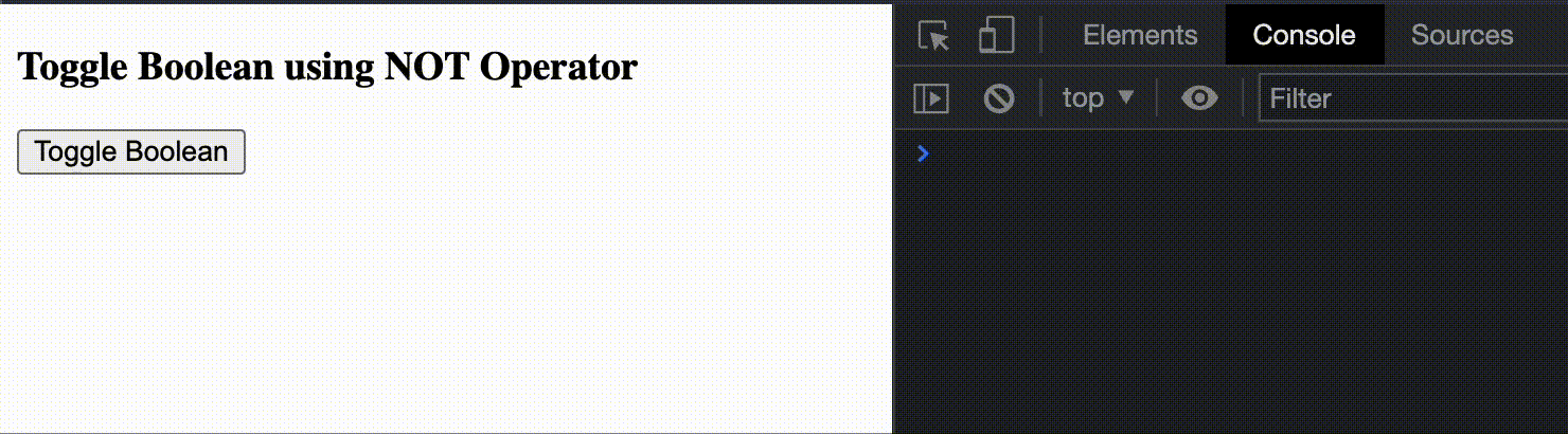 JavaScript 如何切换布尔值