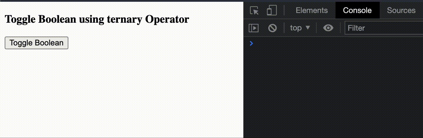 JavaScript 如何切换布尔值