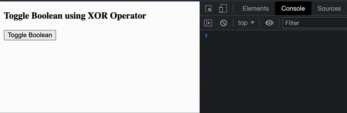 JavaScript 如何切换布尔值