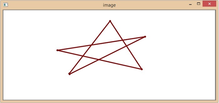 OpenCV 绘制带有质心的三角形