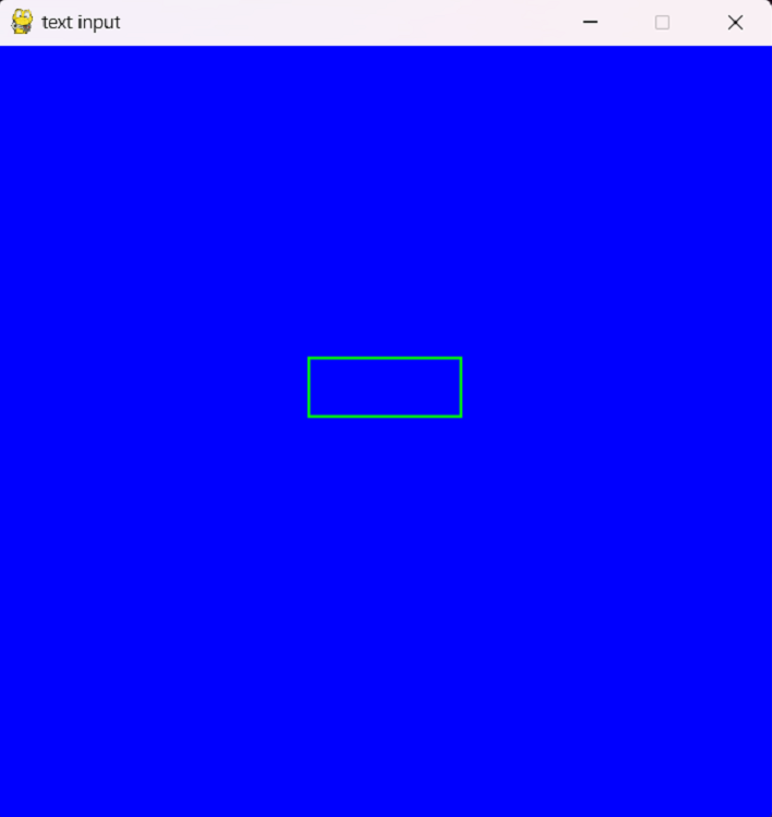 Pygame 如何创建文本输入框