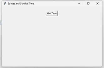Python 创建一个获取日出和日落时间的GUI