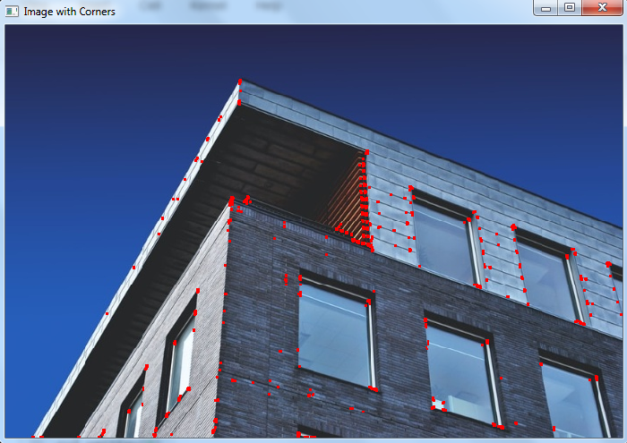 OpenCV Python Harris角点检测器检测角点