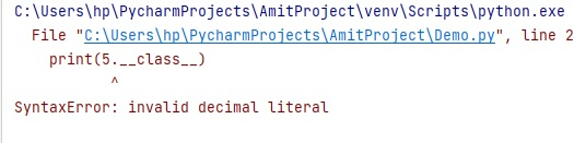 Python 如何获得整数字面值属性而不是SyntaxError