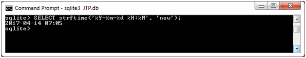 SQLite strftime函数