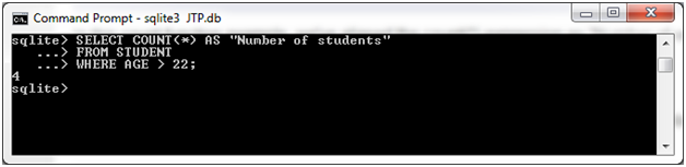 SQLite COUNT函数