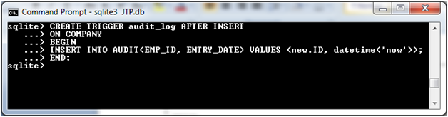 SQLite 触发器：AFTER INSERT/ BEFORE INSERT