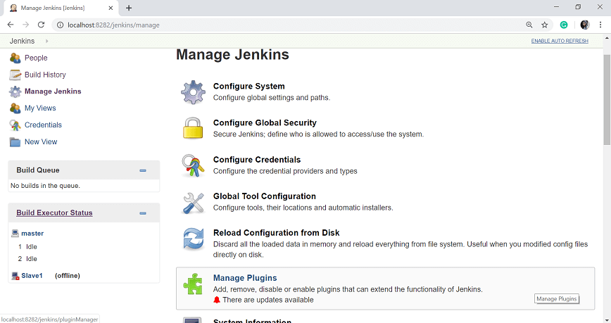 Jenkins 管理插件
