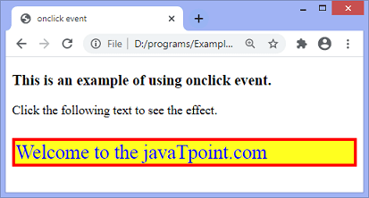 JavaScript onclick事件