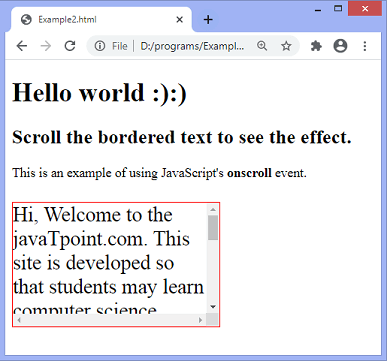 JavaScript 滚动