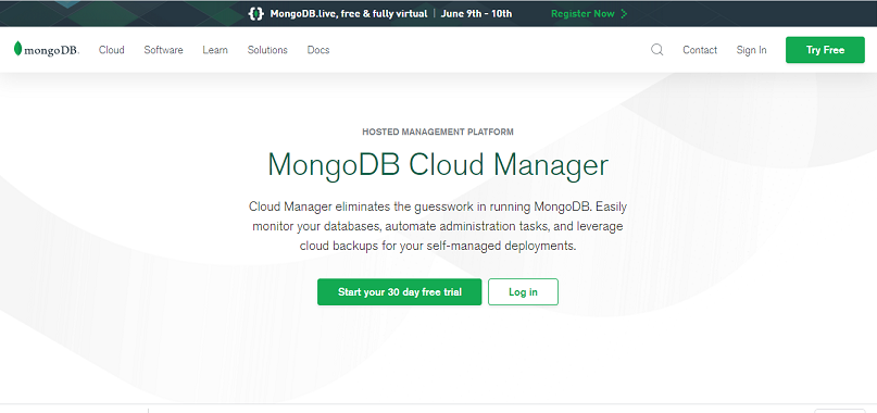 MongoDB 云管理器