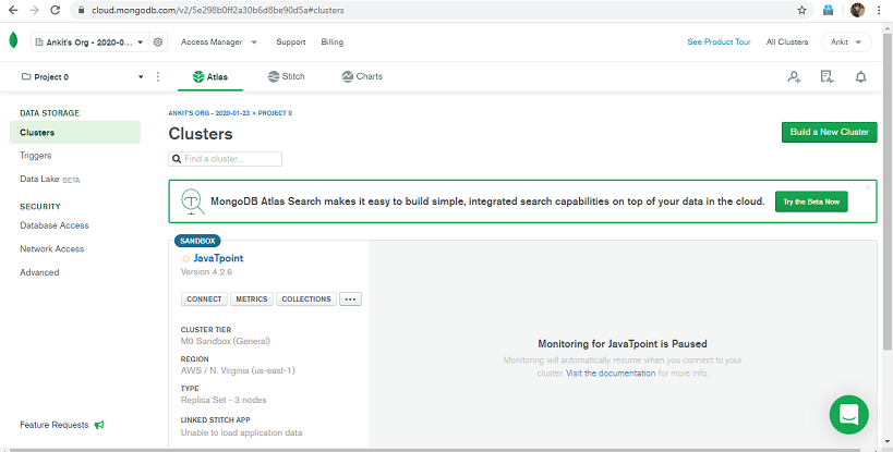 MongoDB 云管理器