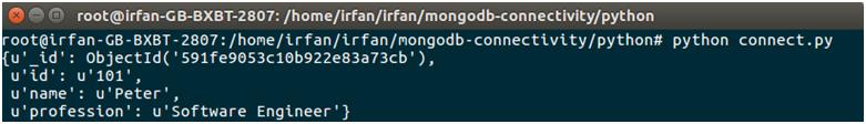 MongoDB Python连接