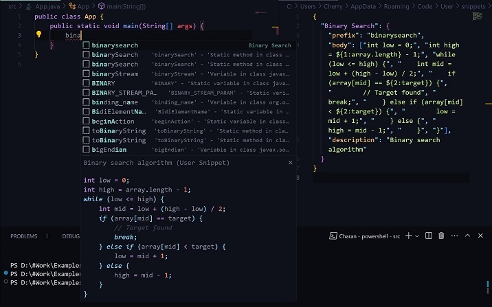 在VS Code中设置带有快速输入/输出和代码片段的Java竞技编程环境