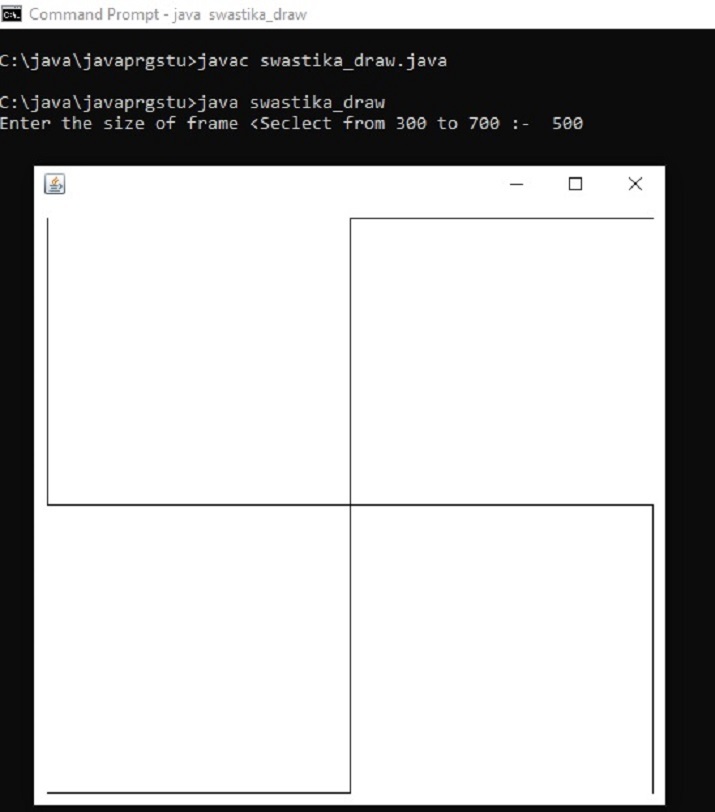 Java 通过用户输入打印卍字