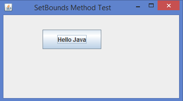 Java setBounds()方法有什么用途