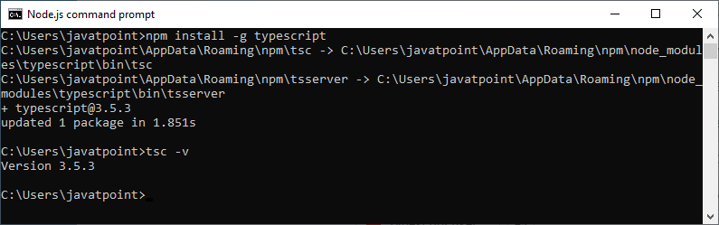 TypeScript 安装