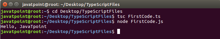 TypeScript 第一个程序