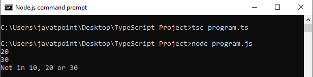 TypeScript Switch语句