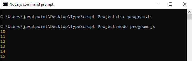 TypeScript 无限循环