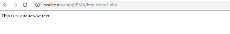 PHP String htmlspecialchars()函数