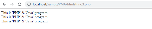 PHP String htmlspecialchars()函数