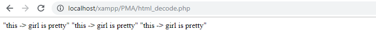 PHP String htmlspecialchars_decode()函数