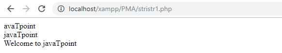 PHP 字符串 stristr()函数