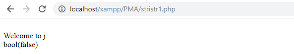 PHP 字符串 stristr()函数