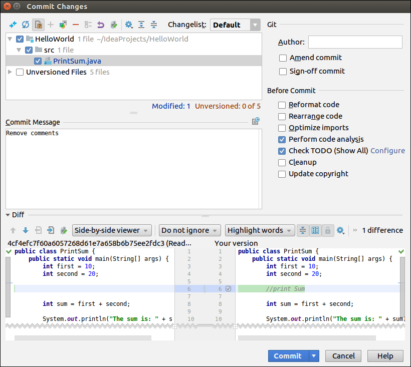 IntelliJ IDEA 版本控制