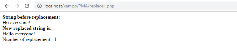 PHP String str_replace() 函数