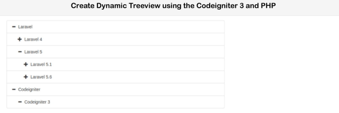 PHP Codeigniter 3 - 使用Bootstrap Treeview JS创建动态树形视图