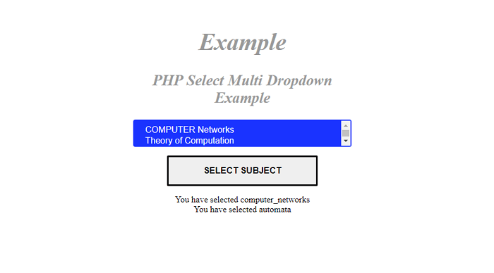 PHP 如何获取选定的选项值