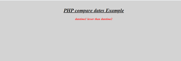 PHP 比较日期