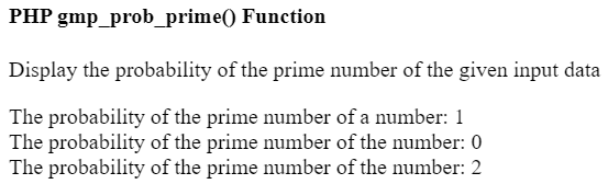 PHP gmp_prob_prime()函数