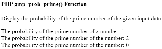 PHP gmp_prob_prime()函数